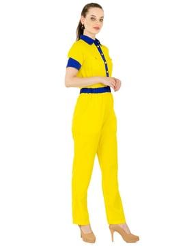 jumpsuit with flap pockets