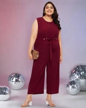 jumpsuit with front tie-up