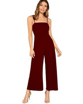 jumpsuit with square-neck