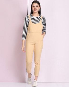 jumpsuit with striped top