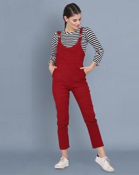 jumpsuit with striped top