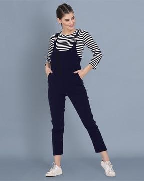 jumpsuit with striped top