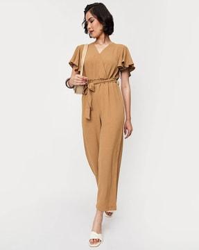 jumpsuit with tie-up waist