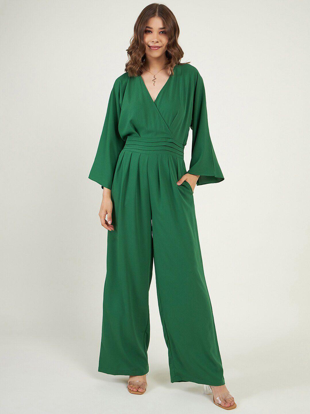 june & harry v neck basic jumpsuit