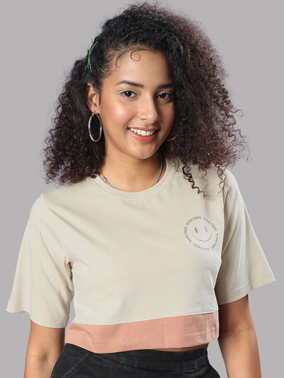 juneberry cotton regular crop top