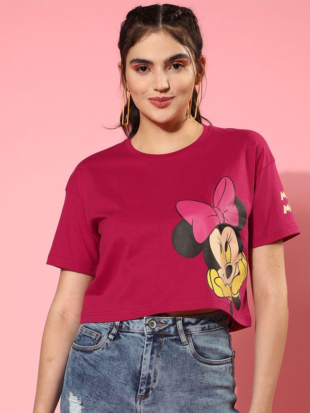 juneberry printed cotton crop top