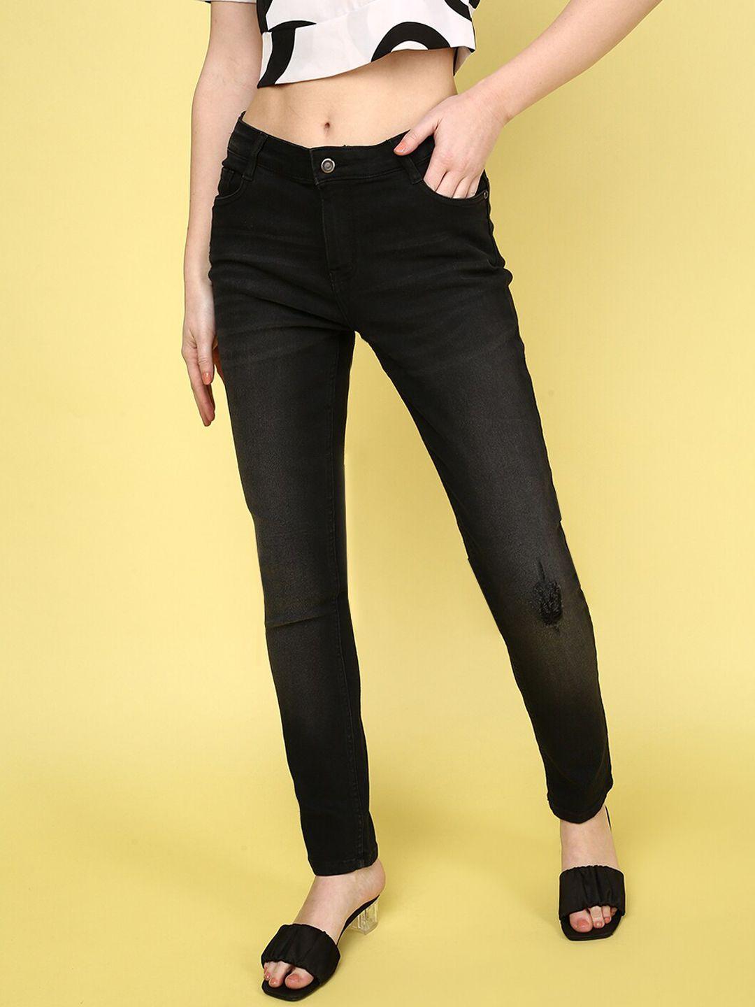 juneberry women original slim fit low distress light fade jeans