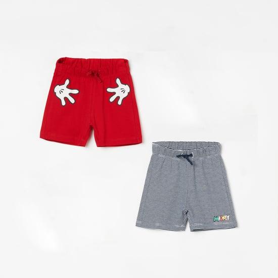 junior baby boys printed shorts  - pack of 2