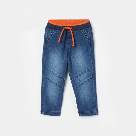 juniors boys washed regular fit jeans