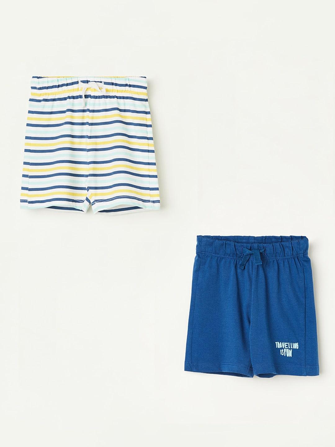 juniors by lifestyle boys pack of 2 cotton shorts