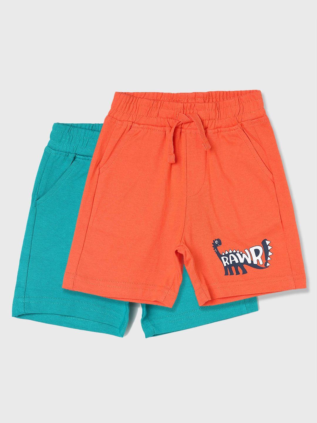 juniors by lifestyle boys pack of 2 mid-rise cotton shorts