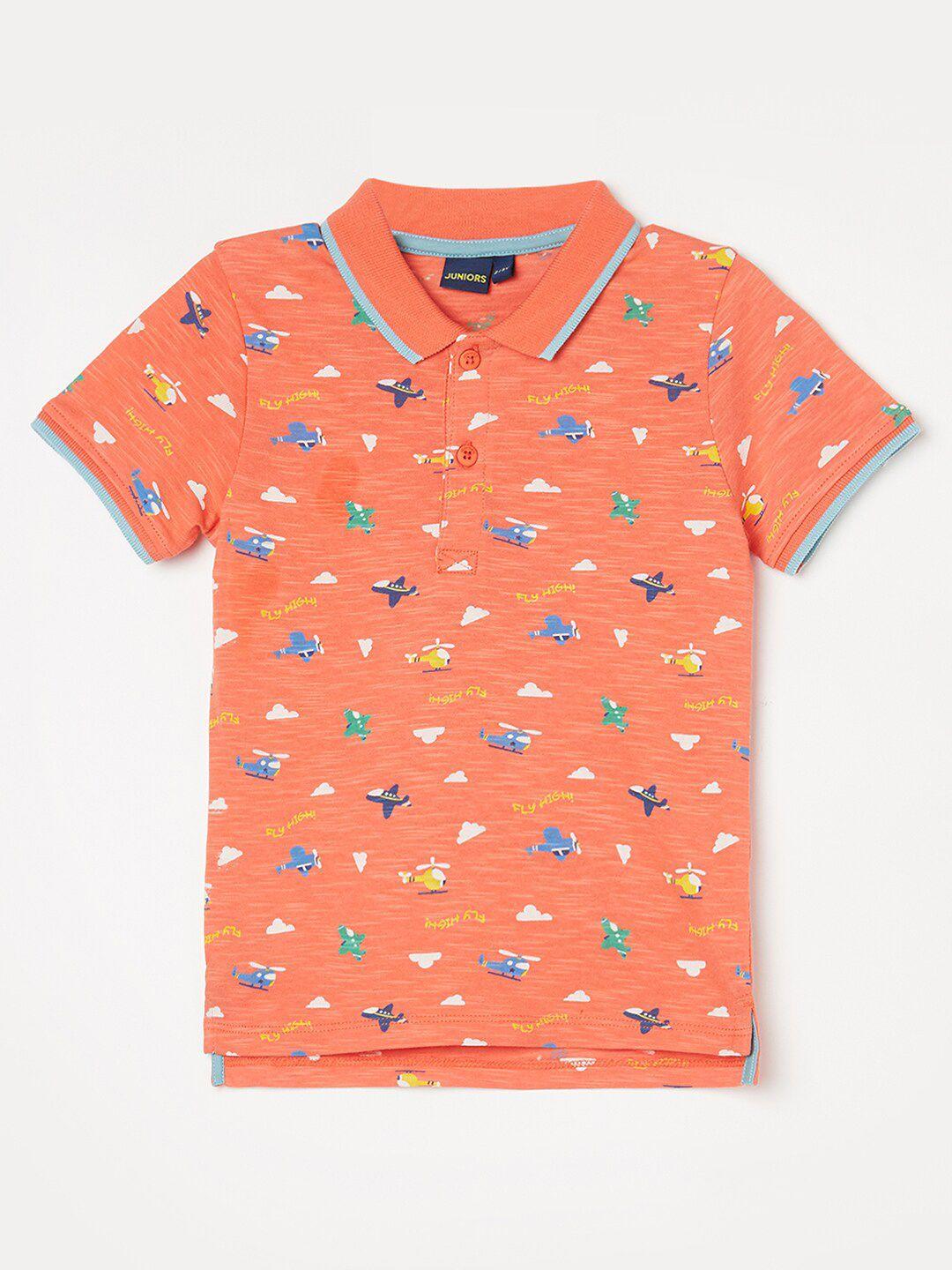 juniors-by-lifestyle-boys-printed-polo-collar-pure-cotton-t-shirt