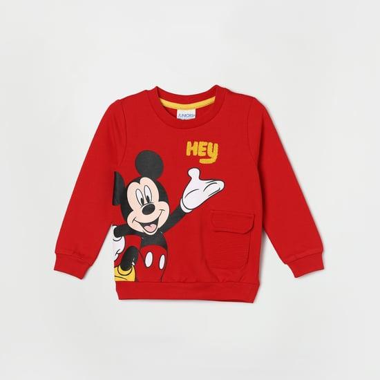 juniors boys mickey mouse printed sweatshirt