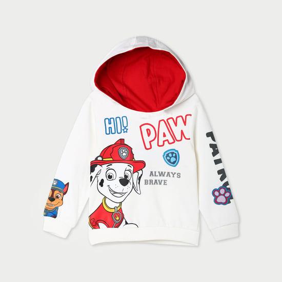 juniors boys printed hooded sweatshirt