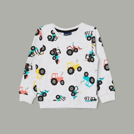 juniors boys printed pullover sweatshirt