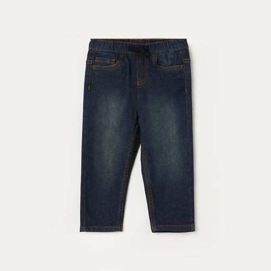 juniors boys washed regular fit jeans