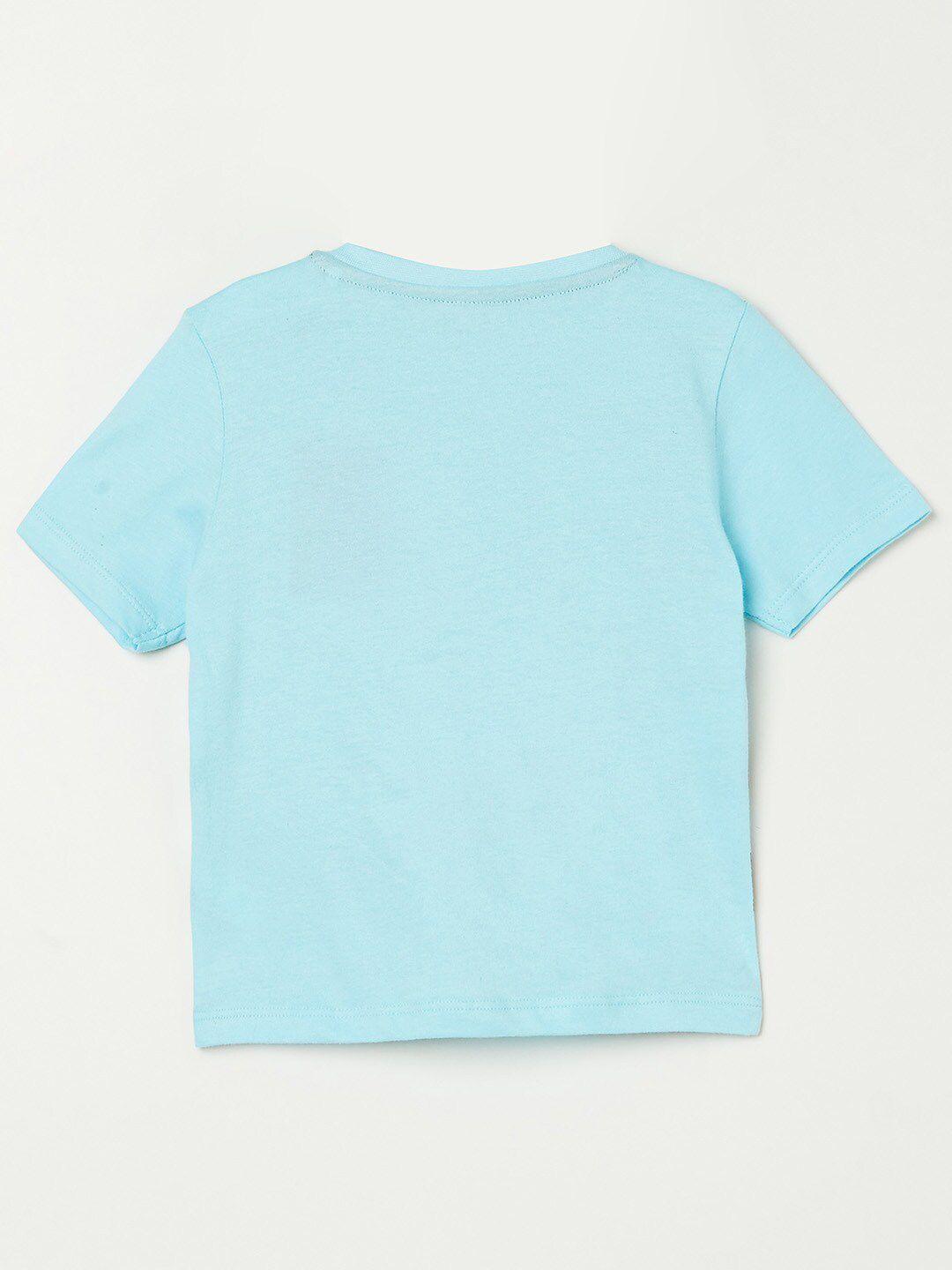 juniors by lifestyle boys blue striped applique t-shirt