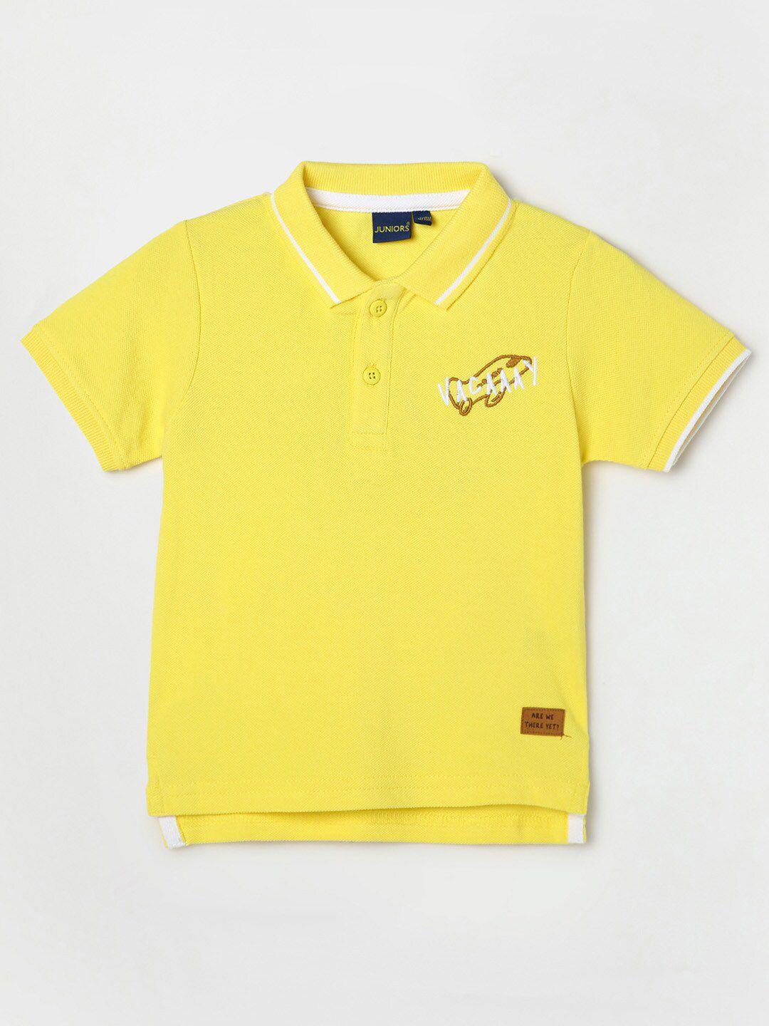 juniors by lifestyle boys polo collar cotton t-shirt