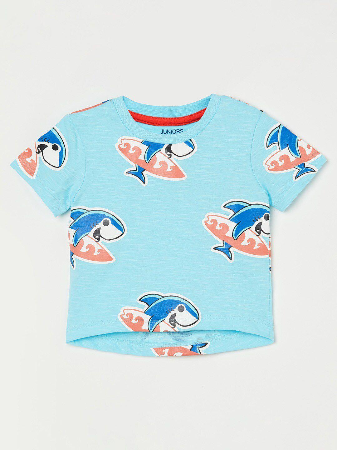 juniors by lifestyle boys printed cotton t-shirt