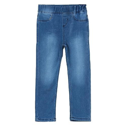 juniors by lifestyle girls mid blue cotton skinny fit solid jeans_6-12m