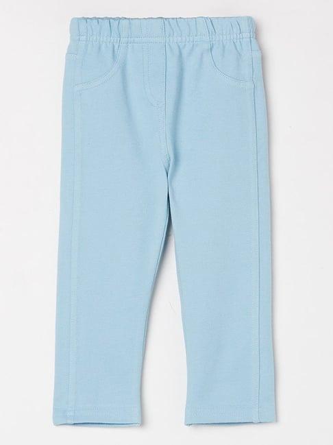 juniors by lifestyle kids blue cotton regular fit jeggings