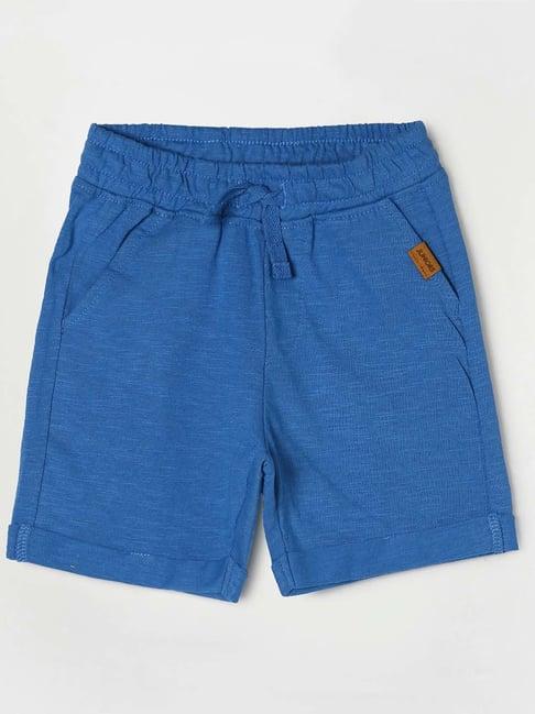 juniors by lifestyle kids blue textured shorts