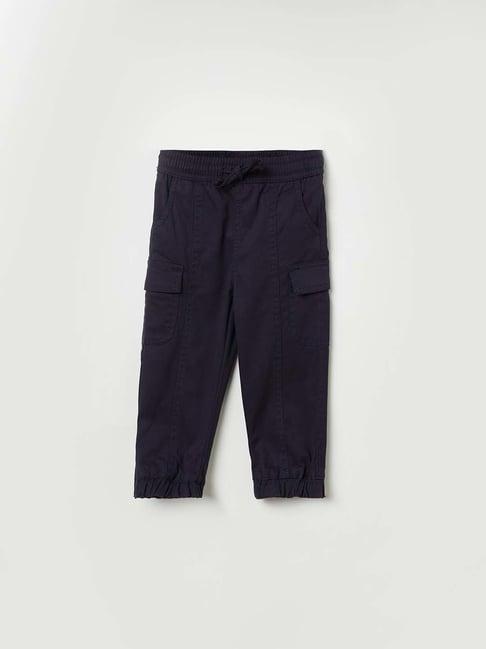 juniors by lifestyle kids navy solid trousers