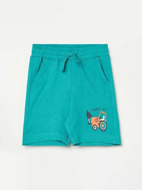 juniors by lifestyle kids turquoise solid shorts