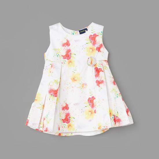 juniors girl floral printed a-line dress