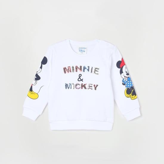 juniors girls mickey mouse print sweatshirt