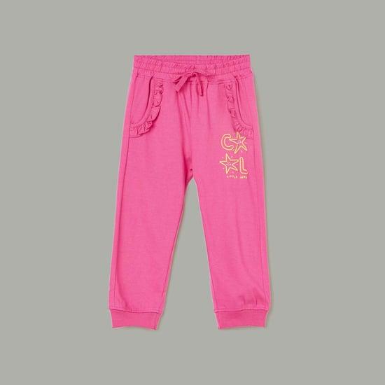 juniors girls printed drawstring joggers