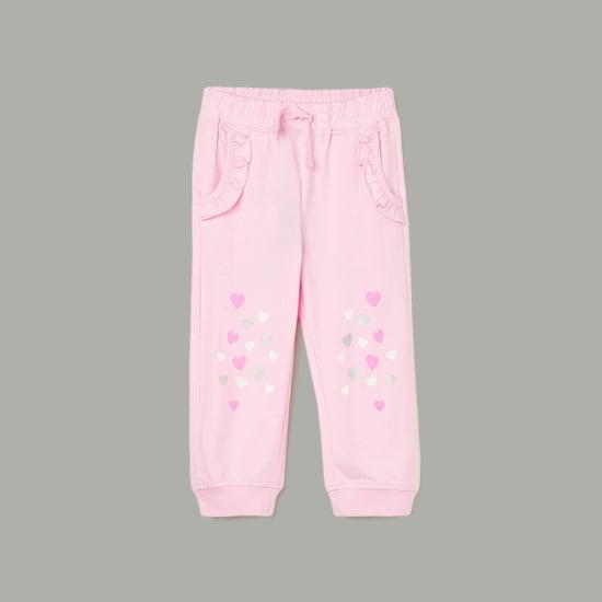 juniors girls printed elasticated joggers