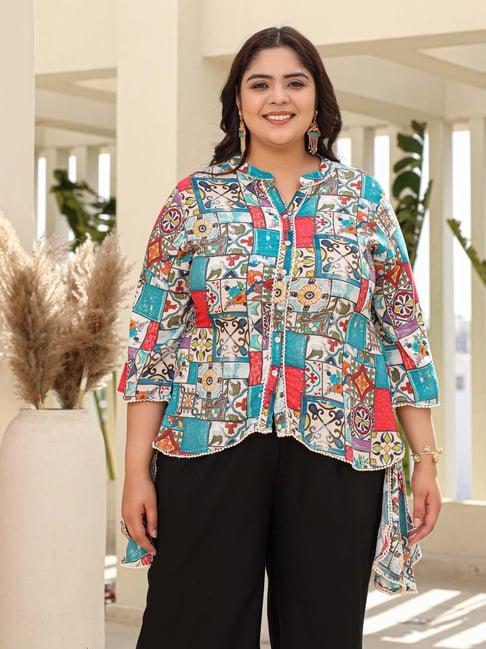 juniper blue printed tunic