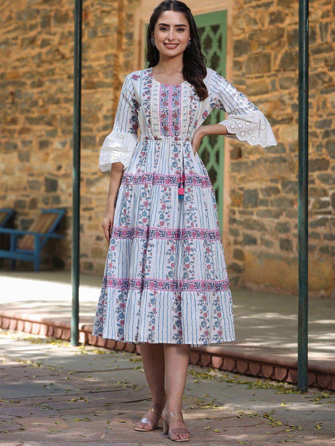 juniper cambric printed ethnic dresses