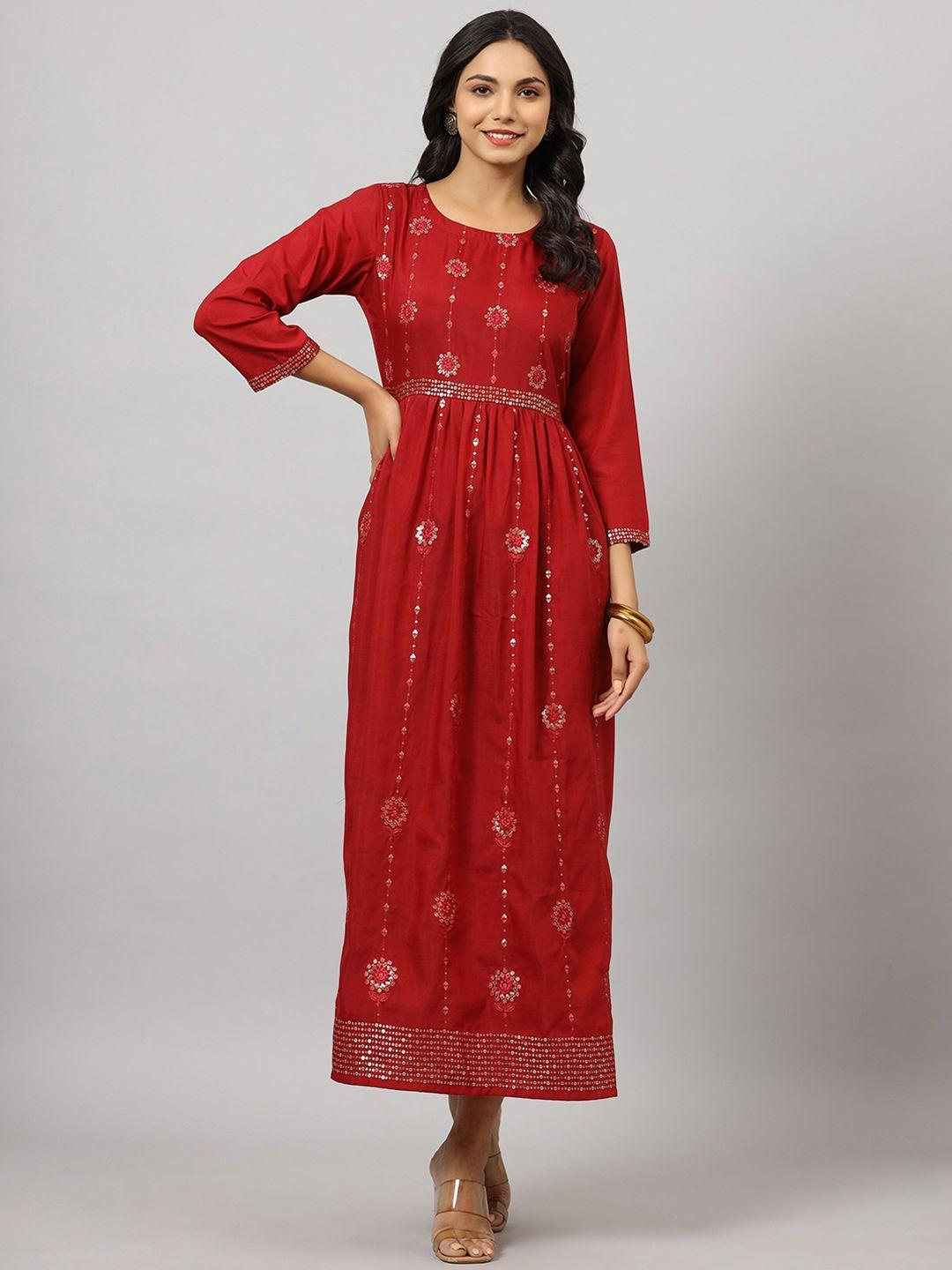 juniper cotton embroidered ethnic dresses