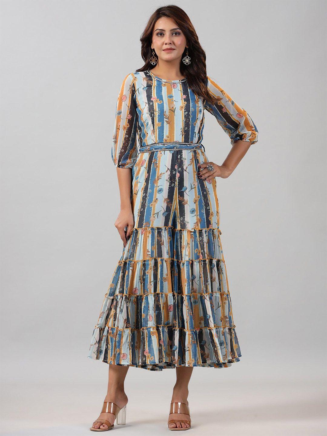 juniper ethnic motif printed culotte jumpsuit