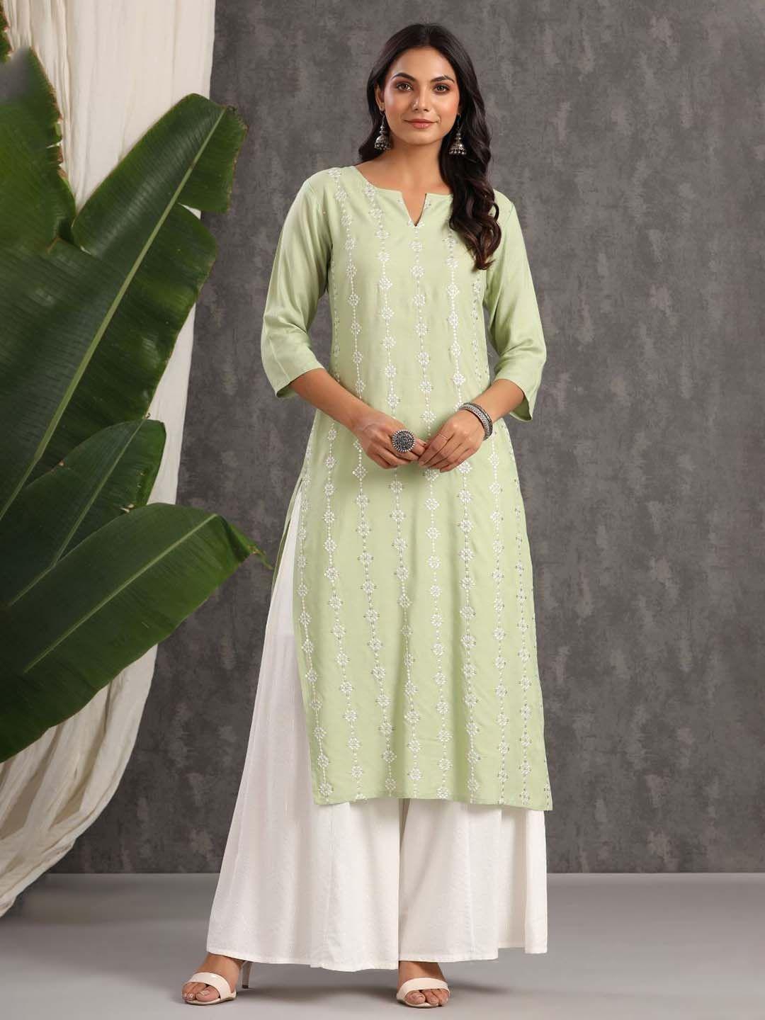 juniper floral embroidered straight kurta