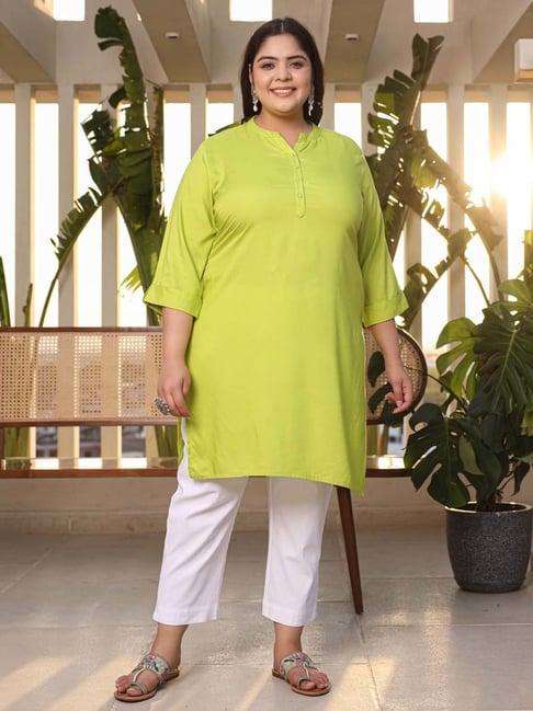 juniper green straight kurti