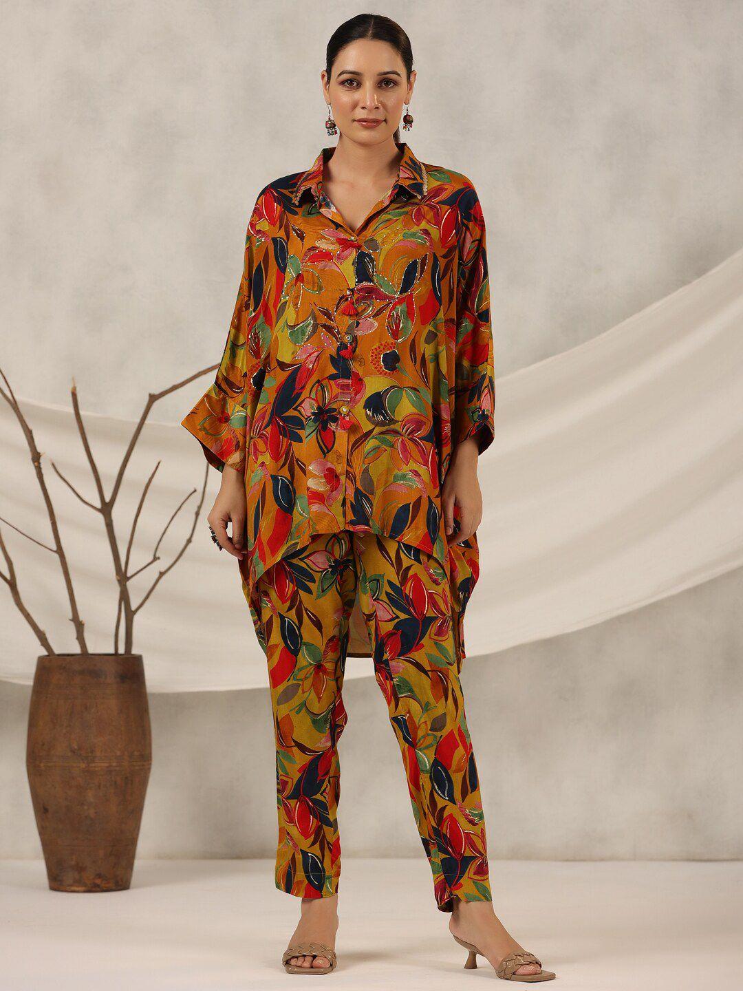 juniper printed muslin shirt & trousers