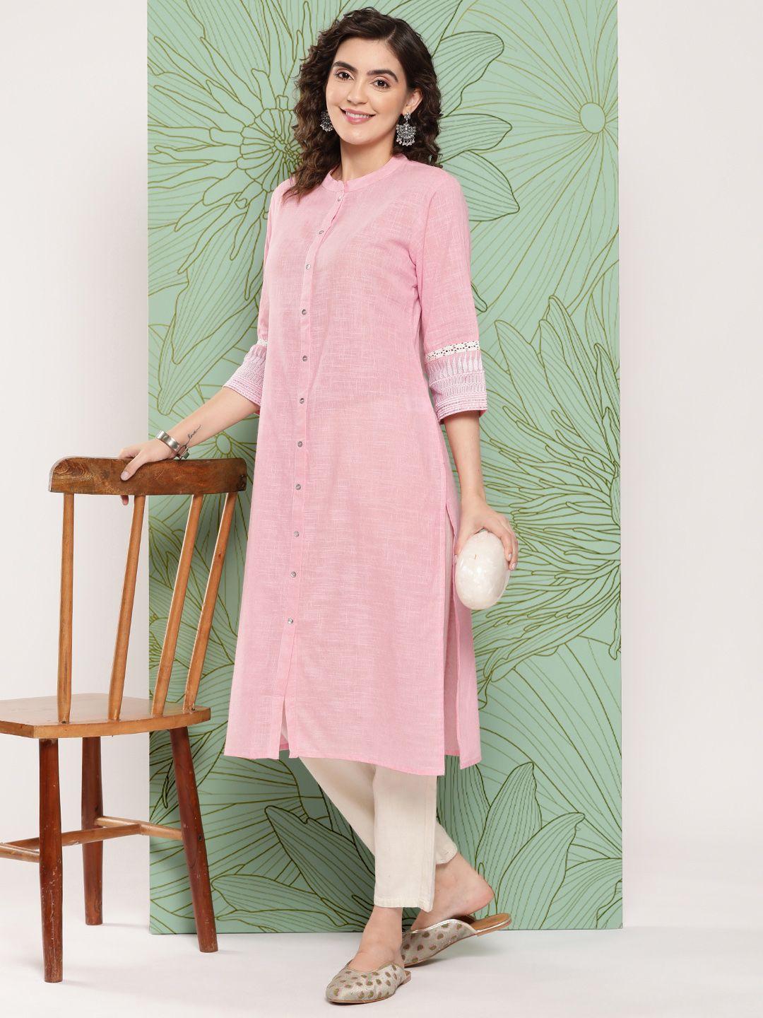 juniper women solid cotton kurta