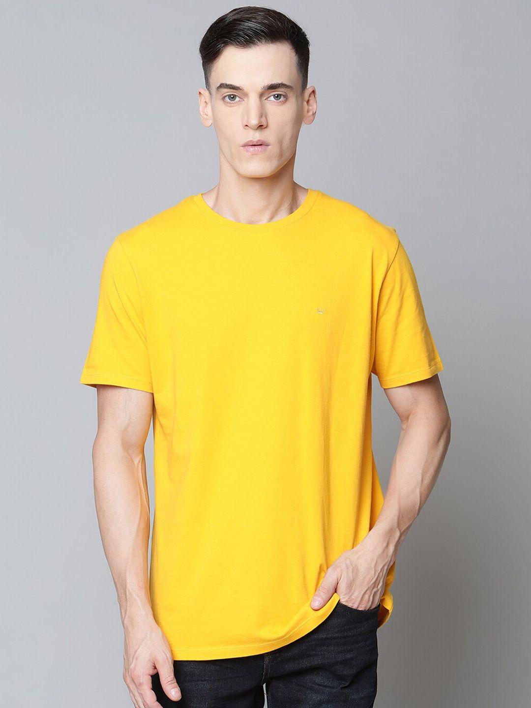 junk de luxe men yellow organic cotton t-shirt