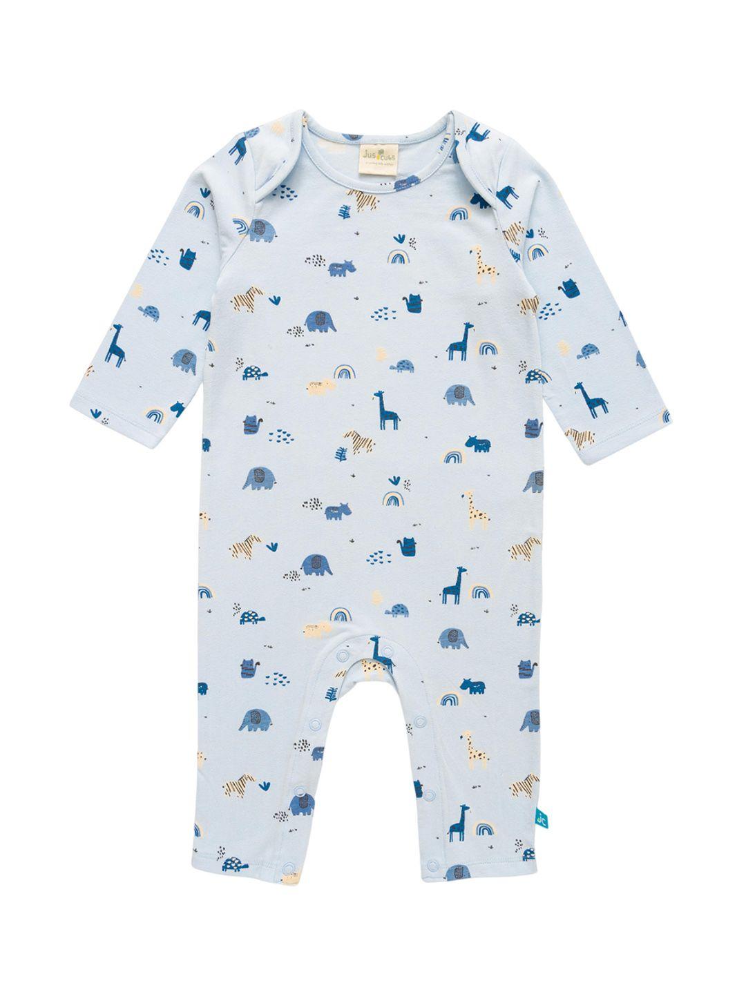 juscubs boys graphic printed cotton rompers