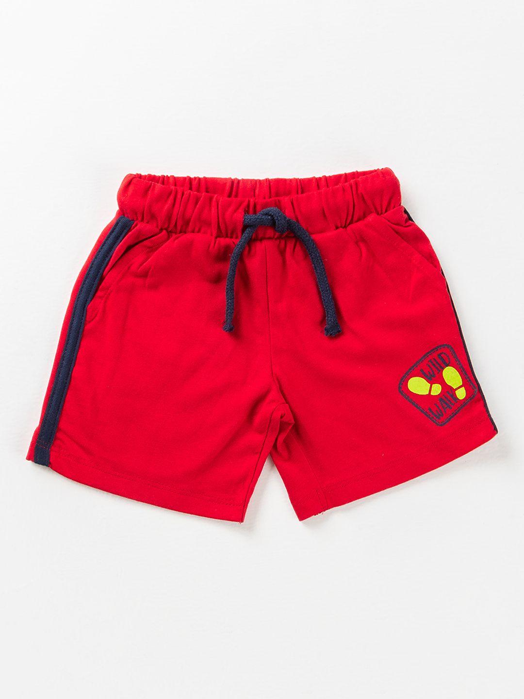 juscubs boys red outdoor shorts