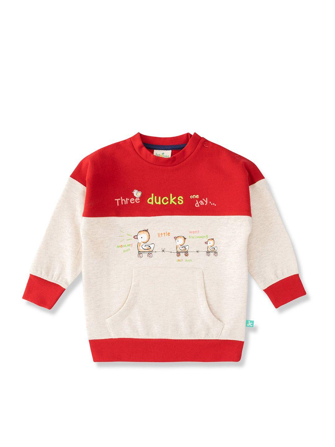 juscubs boys graphic printed cotton sweatshirt