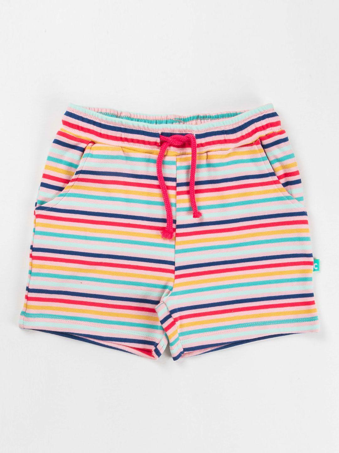 juscubs boys striped pure cotton high-rise shorts