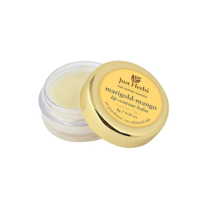 jusr herbs mango lip balm with mango & marigold for dry & chapped lips