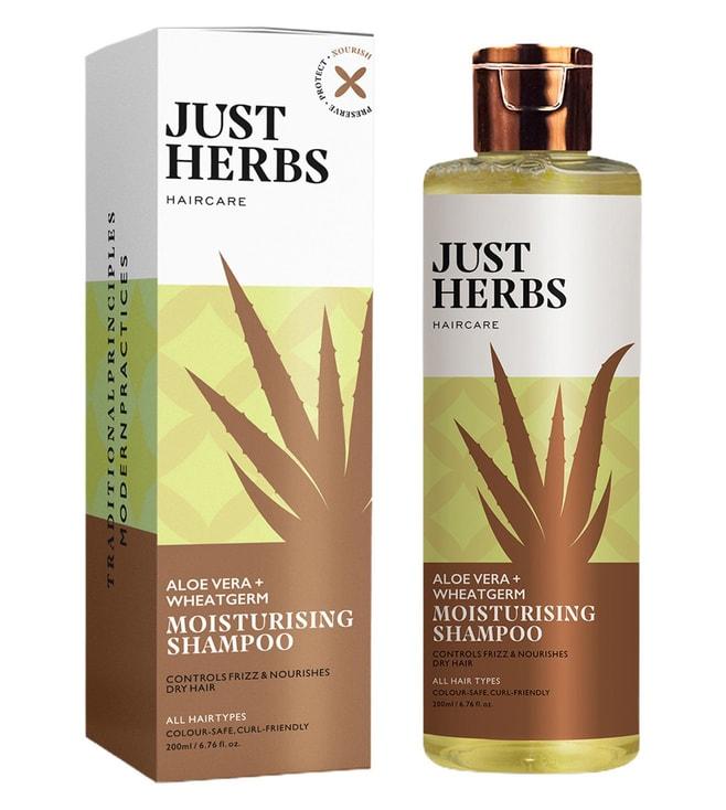 just herbs aloe vera + wheatgerm moisturising shampoo - 200 ml