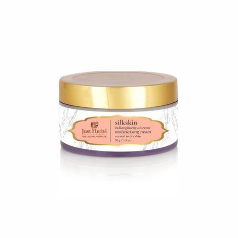 just herbs silkskin indian ginseng-aloevera moisturising cream (50 g)