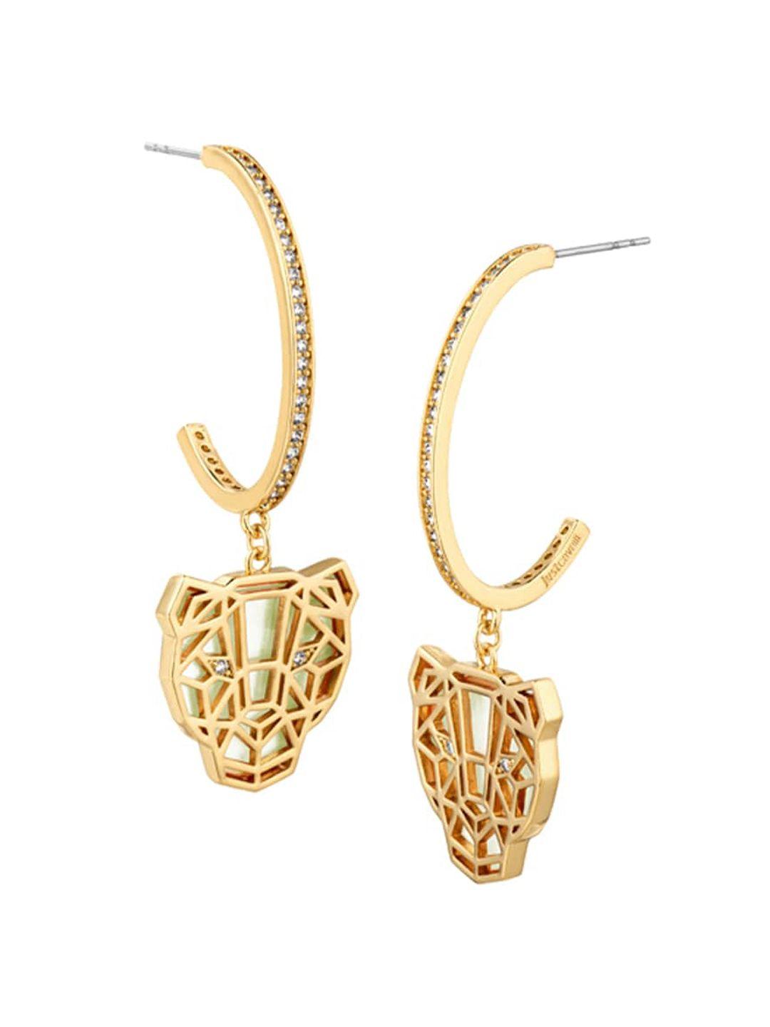 just cavalli artificial stones contemporary drop earrings