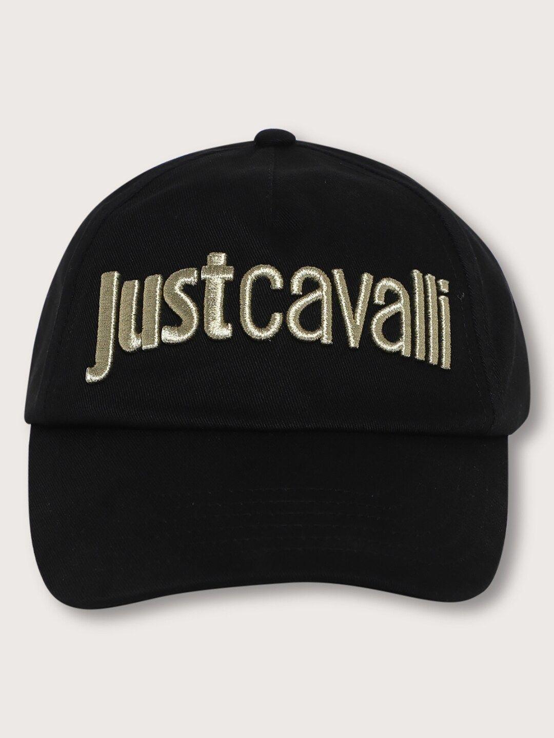 just cavalli embroidered cotton baseball cap